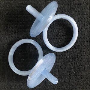 Replacement Pacifier 2pak Frosted Blue for Vintage Cabbage Patch Kids & Preemie